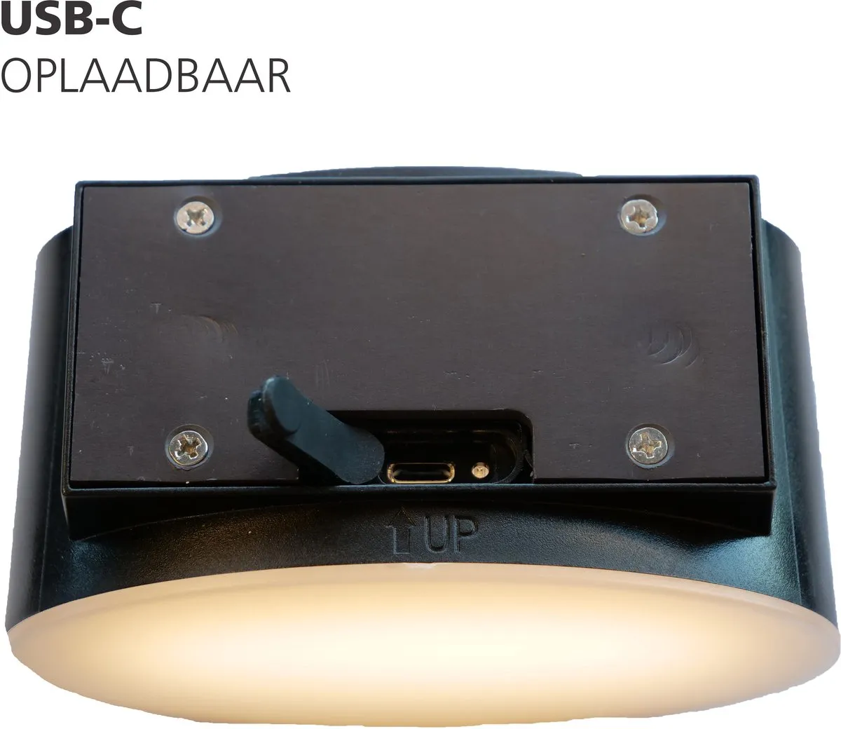 Eglo Valgiano Wandlamp - Oplaadbaar 30u LED - Zwart - Dimbaar