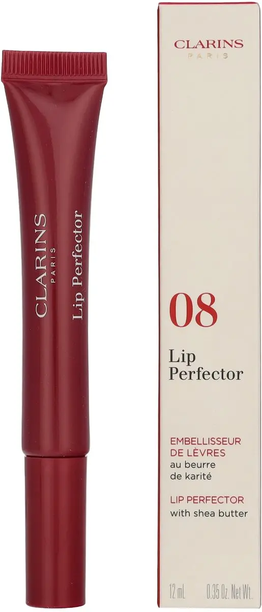 Clarins Instant Light Natural Lip Perfector 08 Plum Shimmer - 12ml