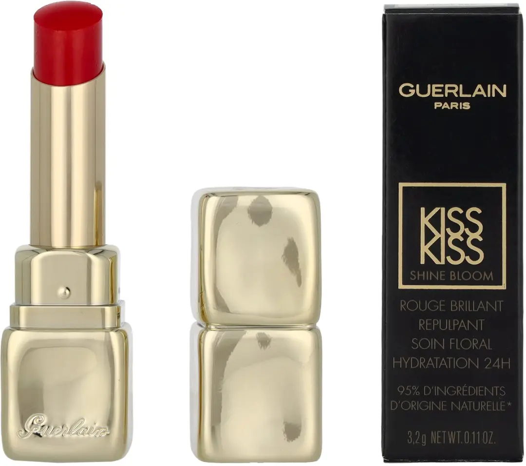 Guerlain Kiss Kiss Shine Bloom Lipstick 3.2g - #709 Petal Red
