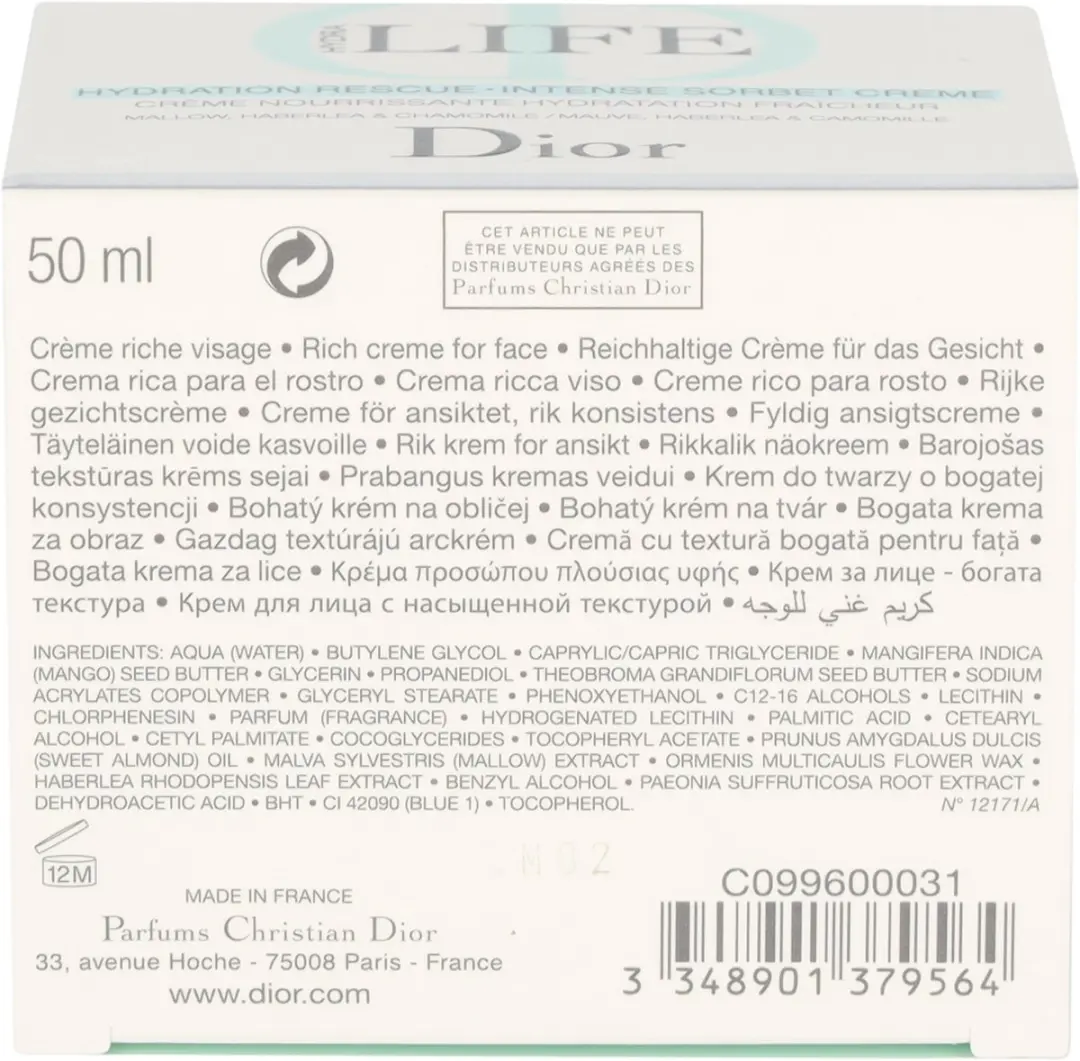 Dior Hydra Life Dagcrème 50ml