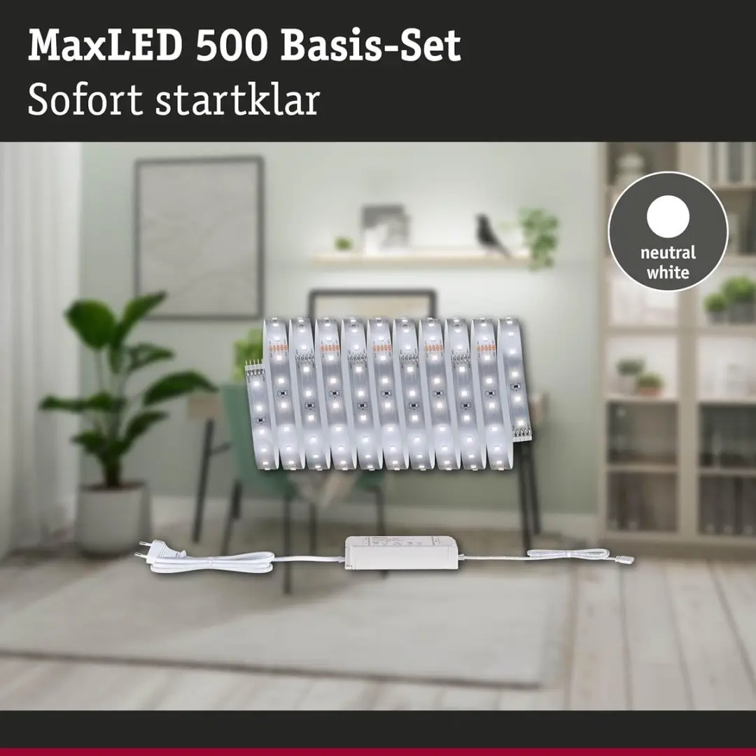Paulmann 71237 MaxLED 500 LED-strip Neutraal Wit 3m - 11W