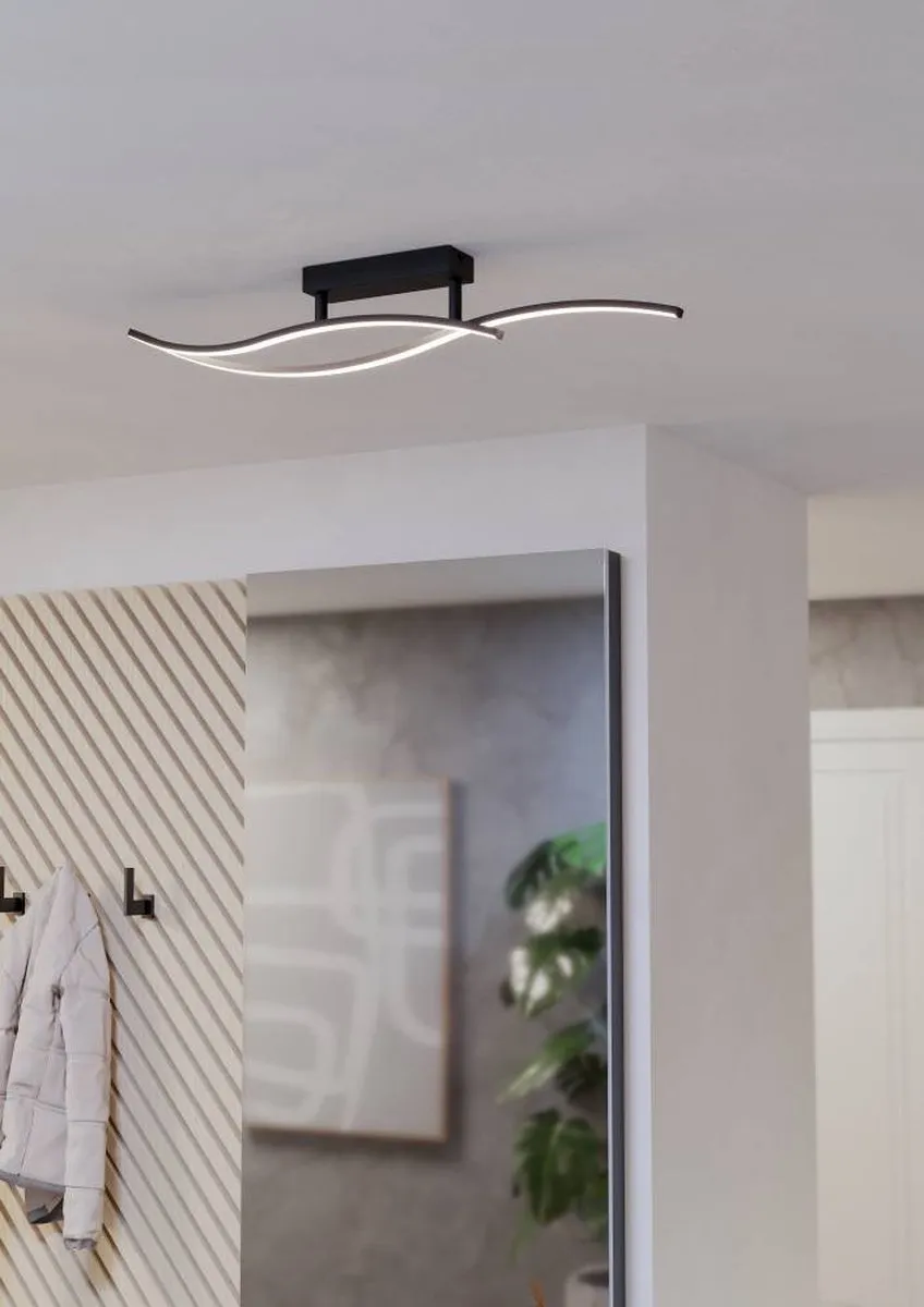 Eglo Grisolia Plafondlamp 85cm - Zwart/Wit