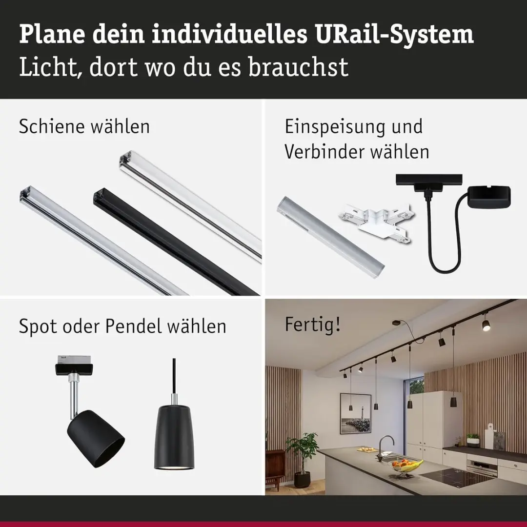 Paulmann URail Zigbee 3.0 Voedingskabel 1m