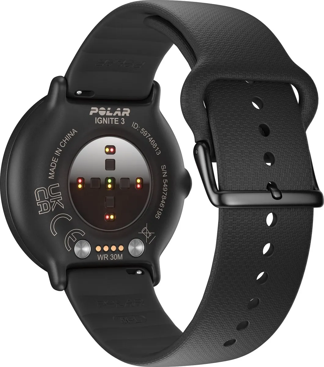 Polar Ignite 3 Smartwatch 43mm - Zwart - afbeelding 6 van 6