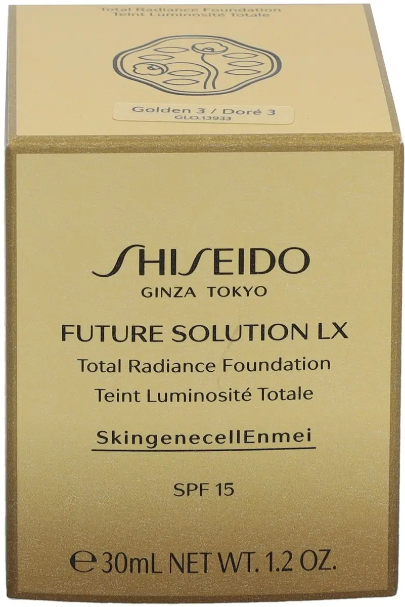 Shiseido Future Solution LX Total Radiance Foundation 30ml - 3 Golden