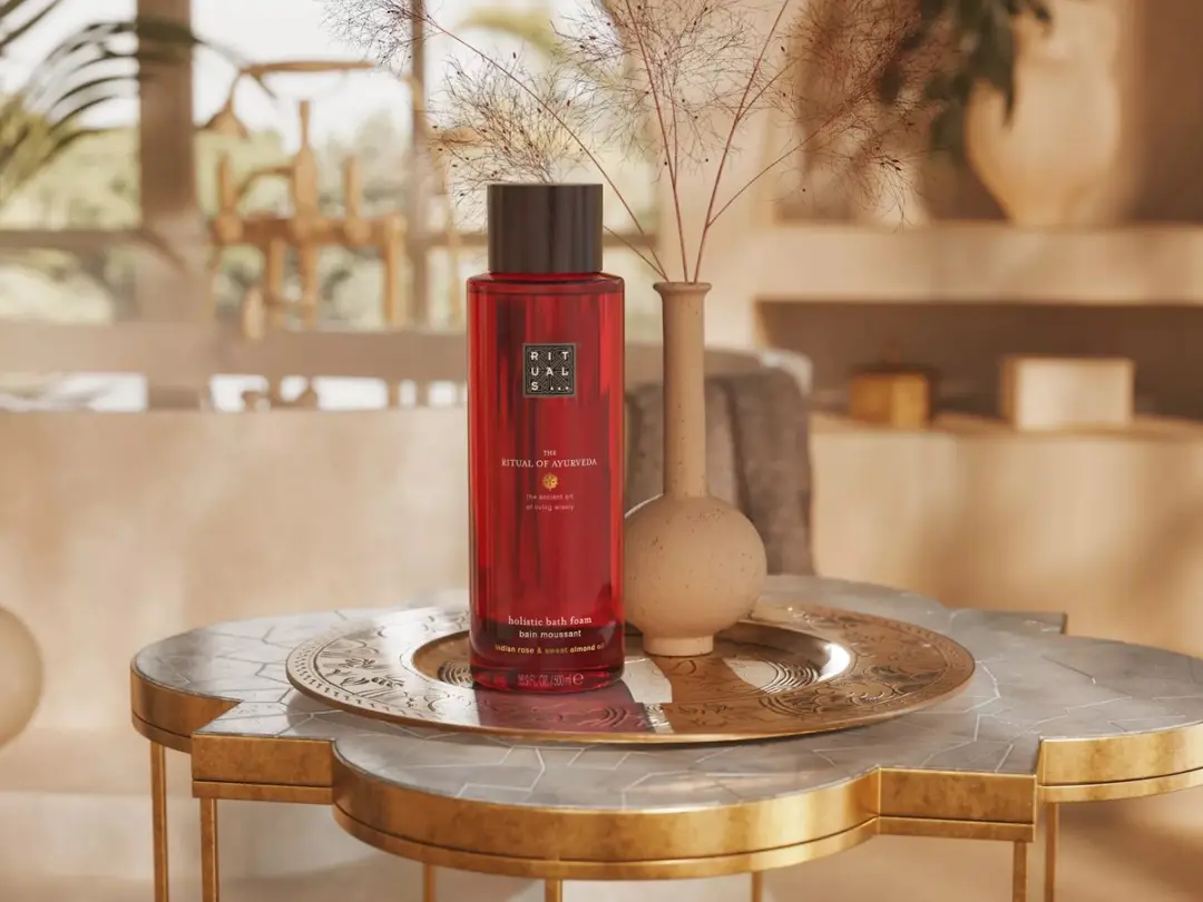 Rituals Ayurveda Badschuim 500ml + Scrubzak 2 Stuks