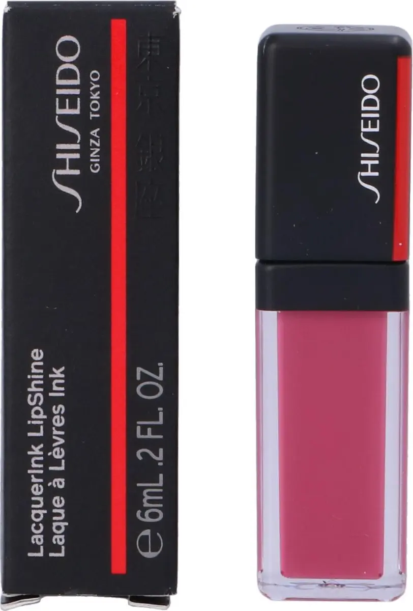Shiseido Lippenstift Lacquerink 302 Plexi Pink 6ml - afbeelding 6 van 6