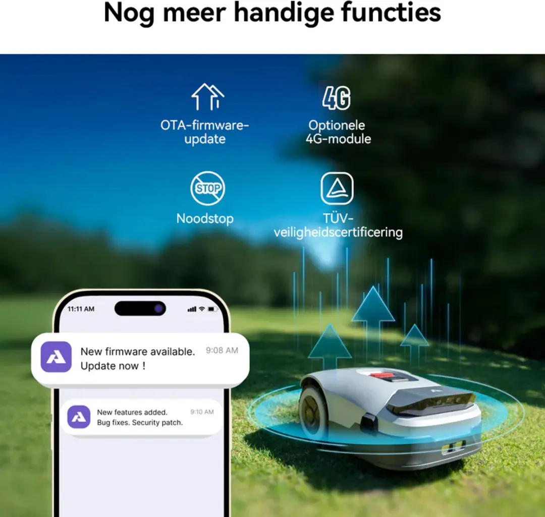 Anthbot Genie 800 Robotmaaier - 1500m² - RTK/4G - APP-bediening - afbeelding 6 van 6