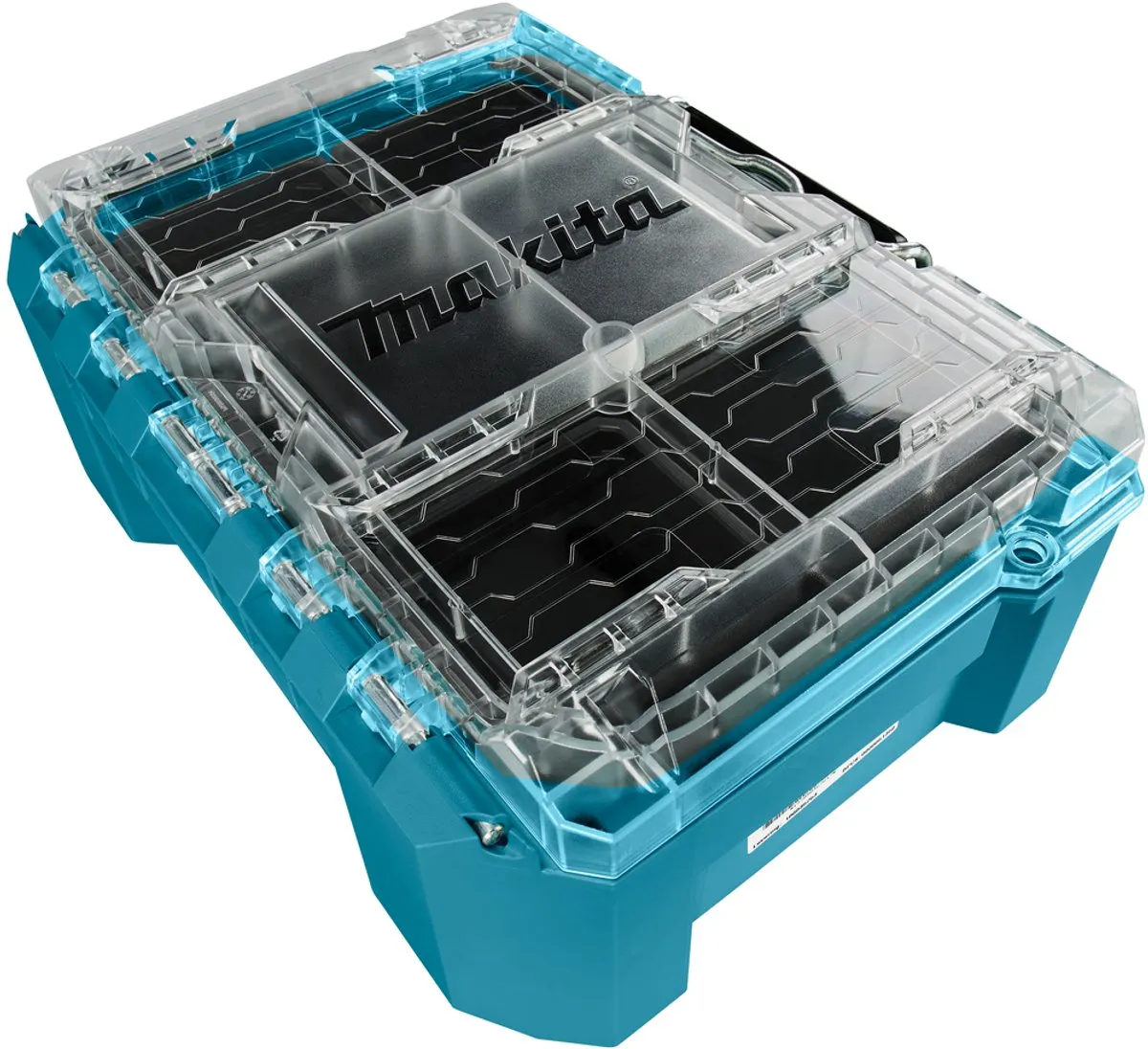 Makita MAKTRAK Organizer Compact P-91067 - Transparant/Turquoise/Zwart