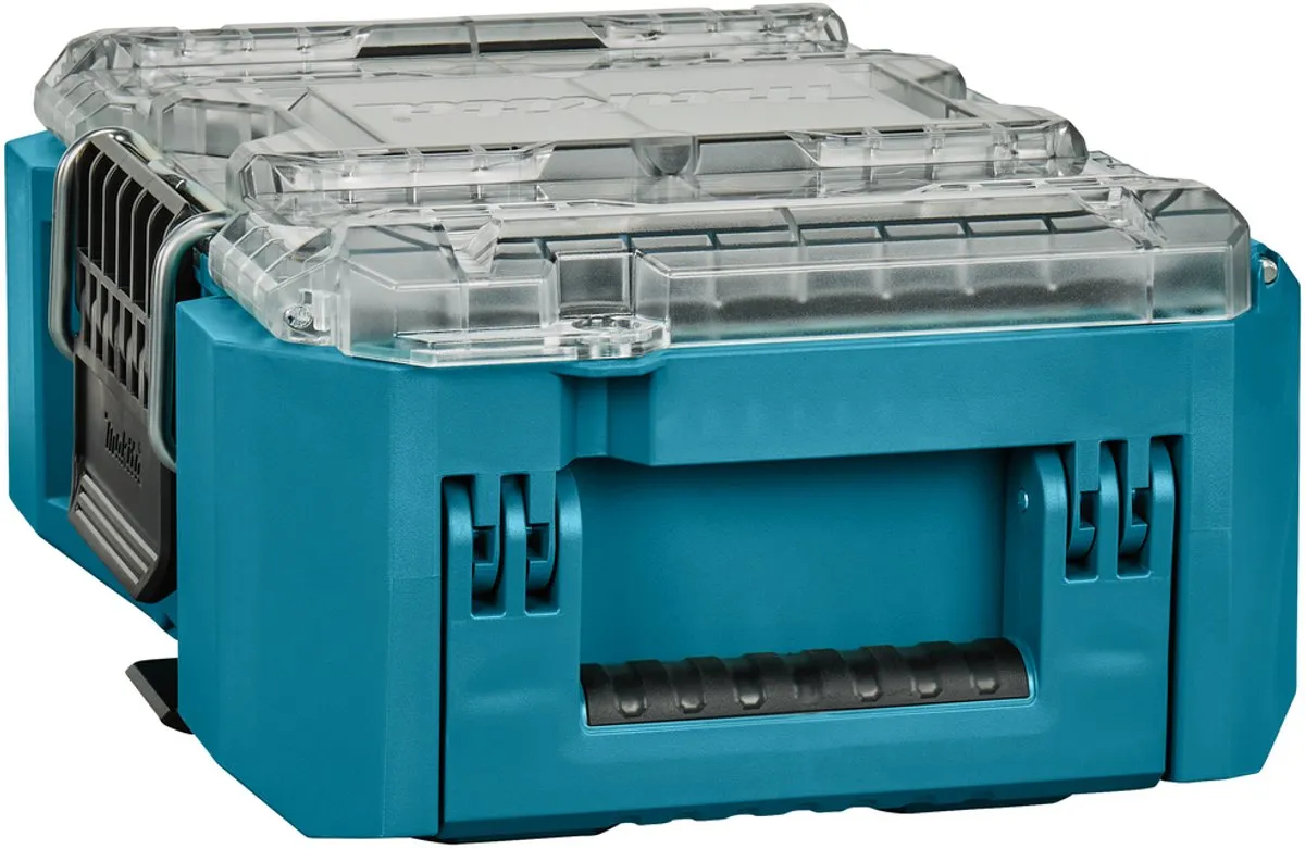 Makita MAKTRAK Organizer Compact P-91067 - Transparant/Turquoise/Zwart