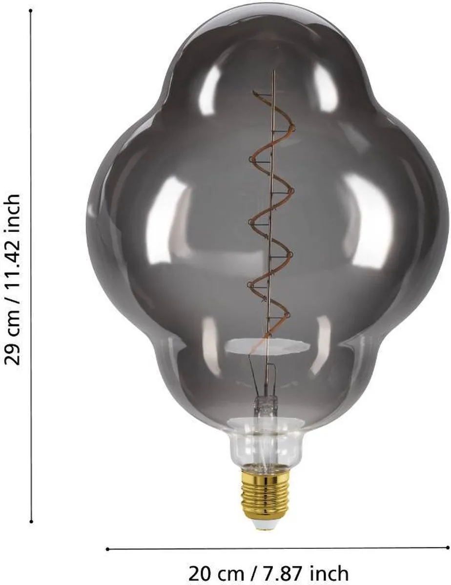 Eglo LED Lamp E27 Rookglas 2000K - Ø20cm