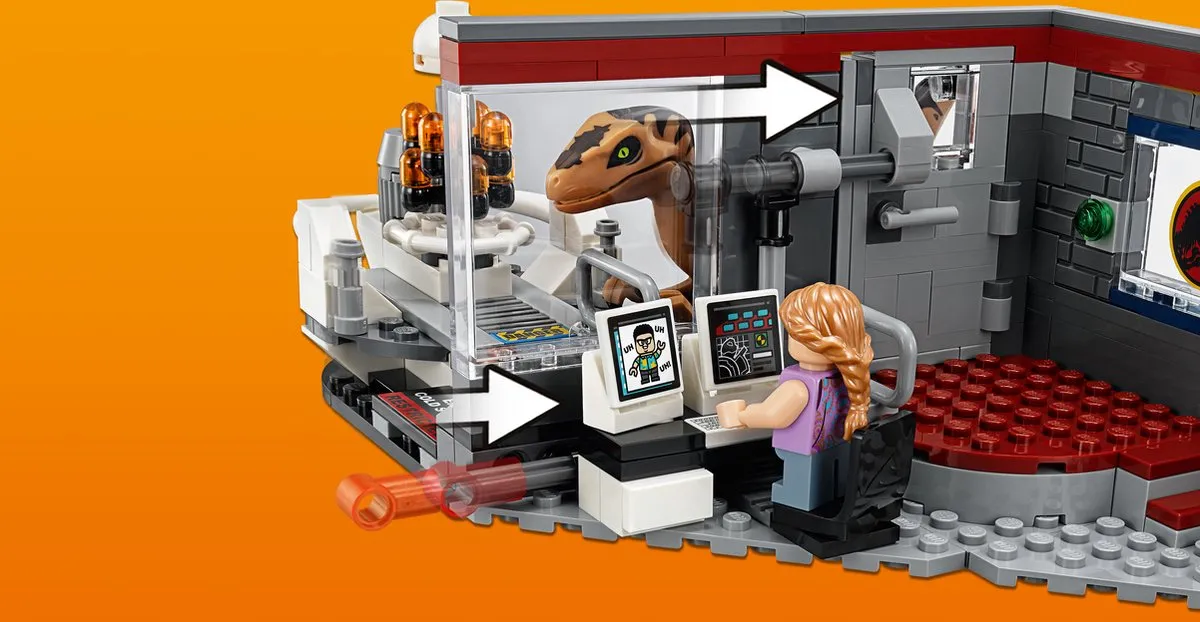 LEGO Jurassic World Park Velociraptorachtervolging 75932 - 360 Stukken - afbeelding 5 van 6