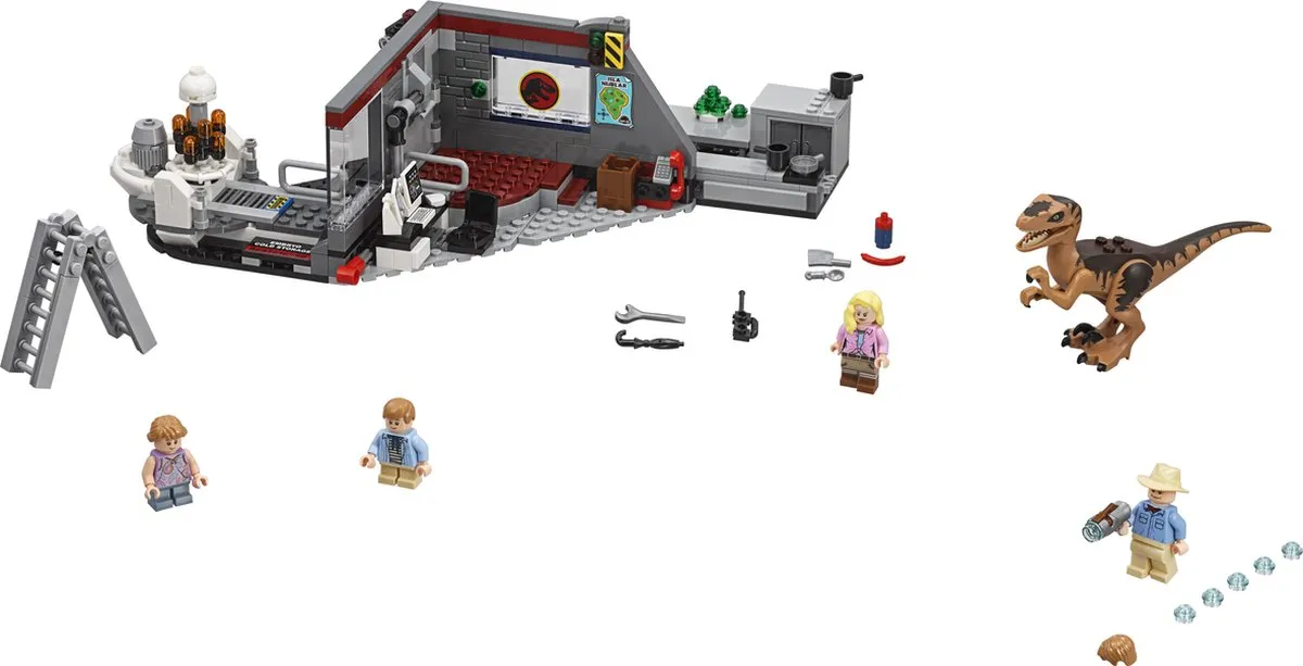 LEGO Jurassic World Park Velociraptorachtervolging 75932 - 360 Stukken - afbeelding 2 van 6