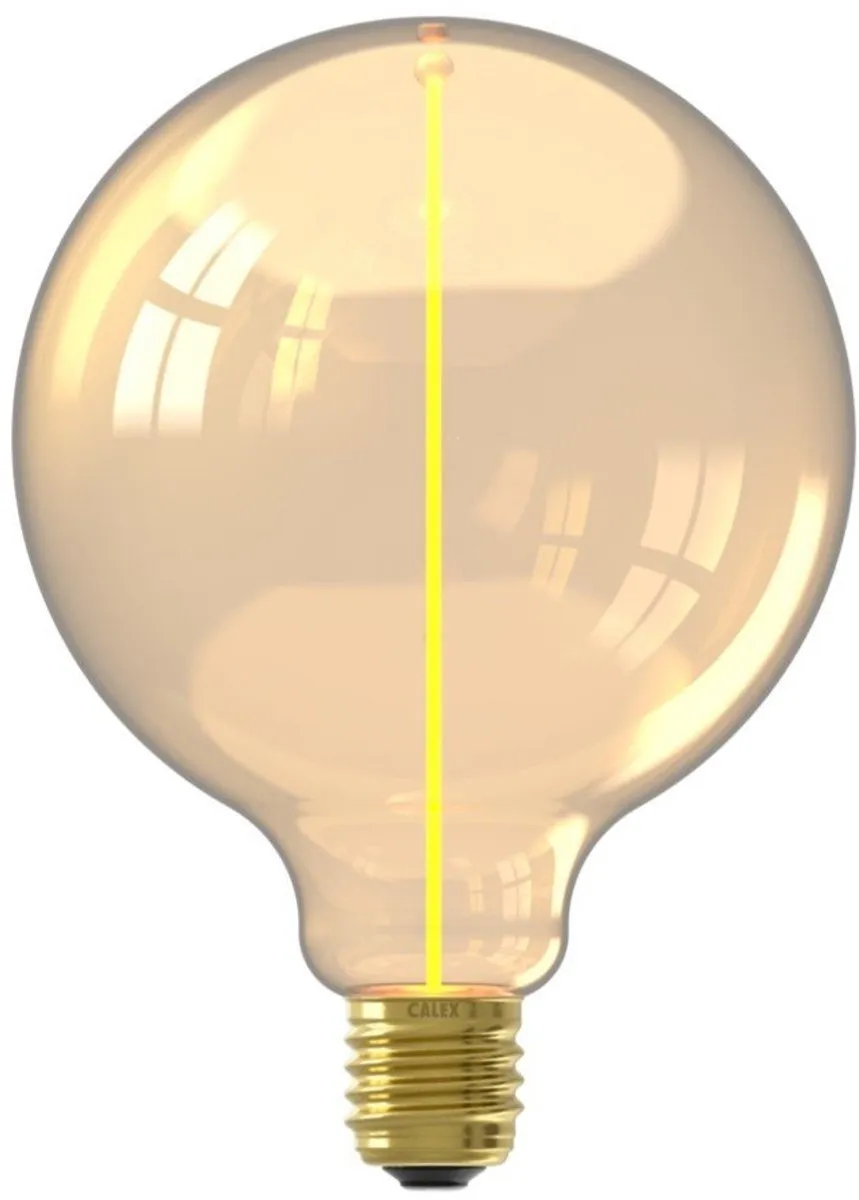 Calex XXL LED Lamp E27 - Goud - Filament - 150lm - 1800K Warm Wit Licht