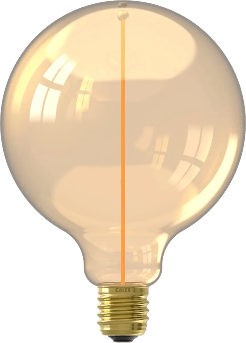 Calex XXL LED Lamp E27 - Goud - Filament - 150lm - 1800K Warm Wit Licht