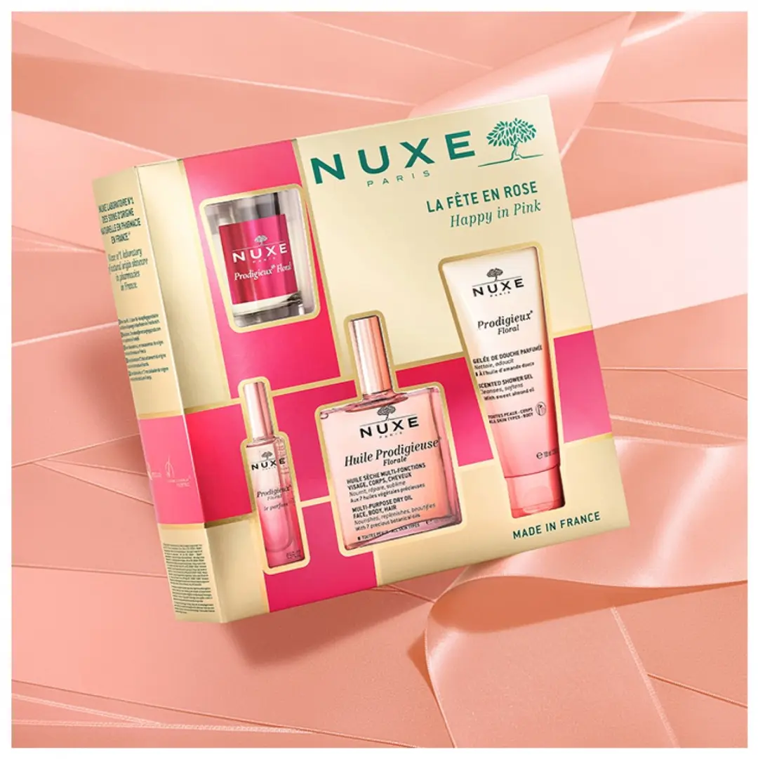 Nuxe Happy In Pink Cadeauset - 4 Stuks