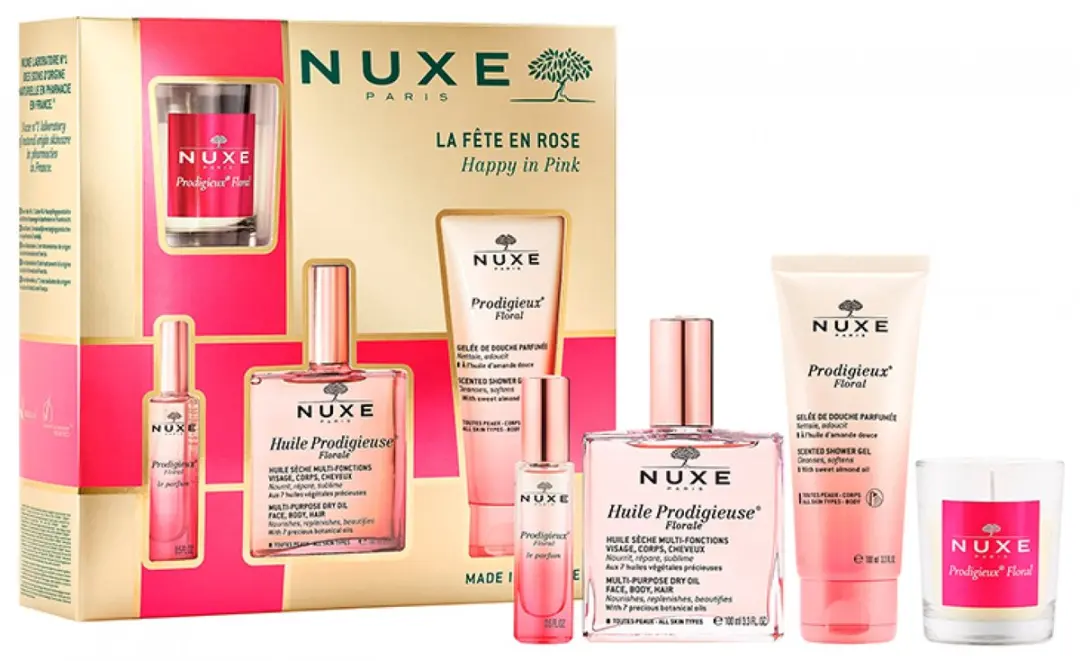 Nuxe Happy In Pink Cadeauset - 4 Stuks