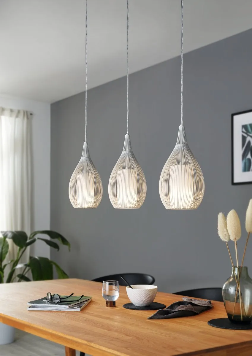 Eglo Razoni Hanglamp 3 Lichts - 990mm - Wit - afbeelding 6 van 6