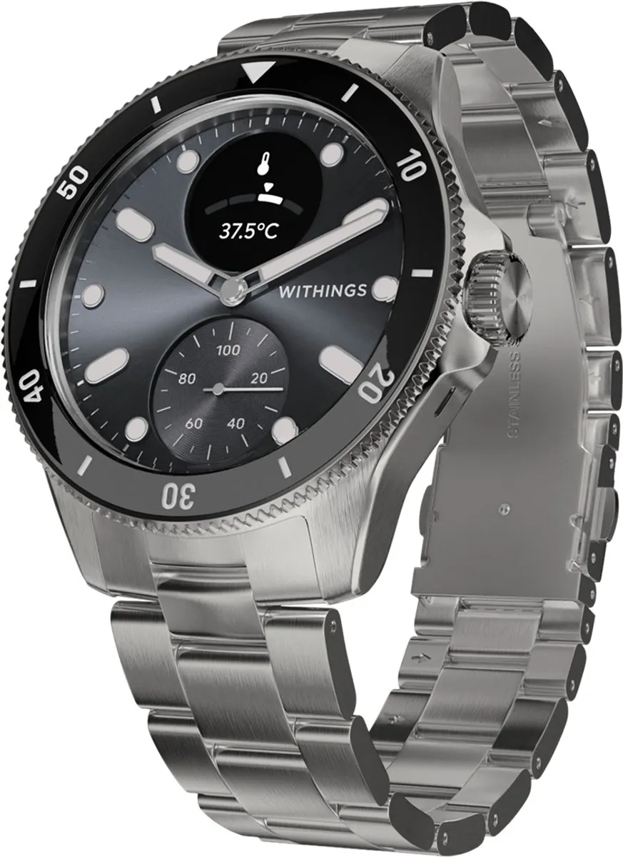 Withings ScanWatch Nova 42mm Hybride Smartwatch - Zwart