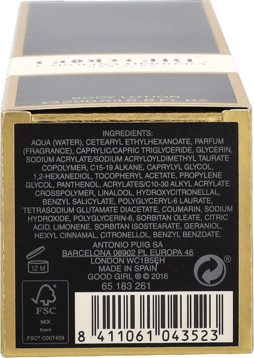Carolina Herrera Good Girl Bodylotion 200ml - afbeelding 6 van 6