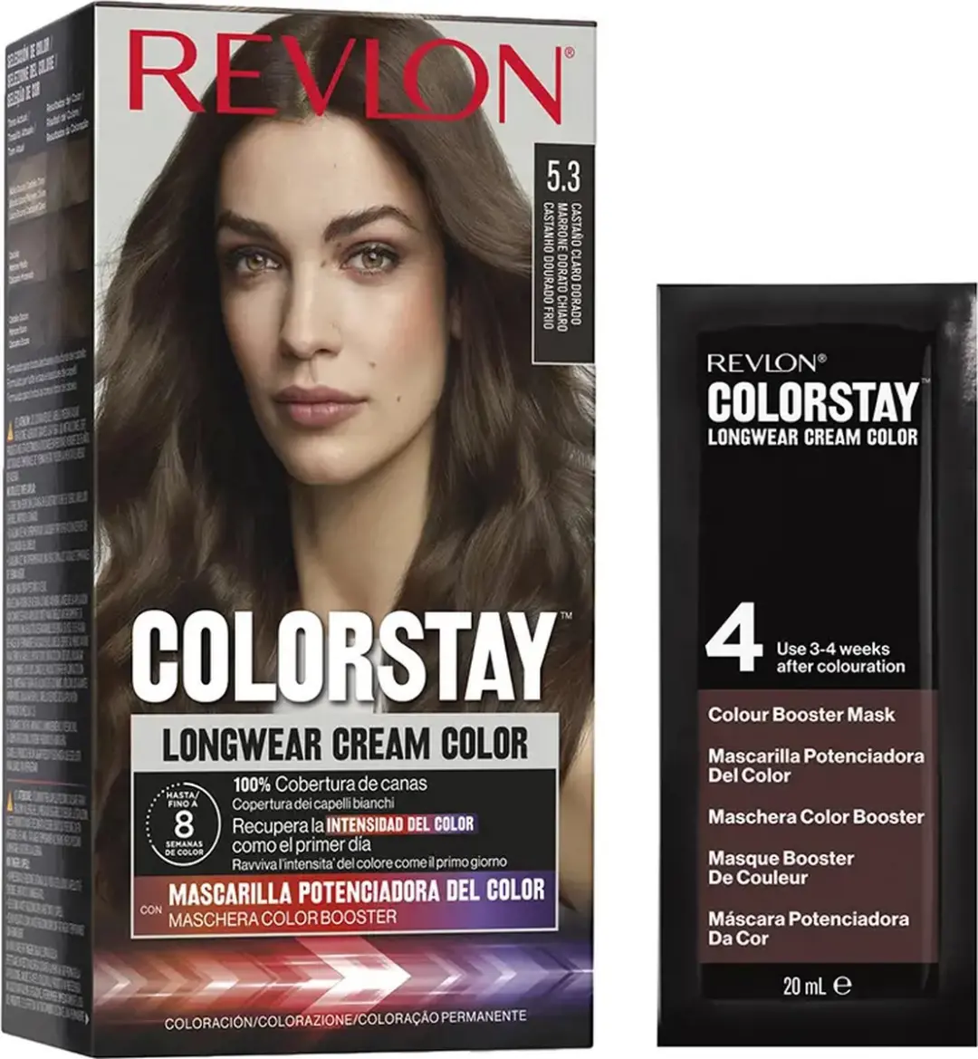 Revlon Colorstay Nº 5.3 Permanent Haarkleur - Licht Bruin 3ml