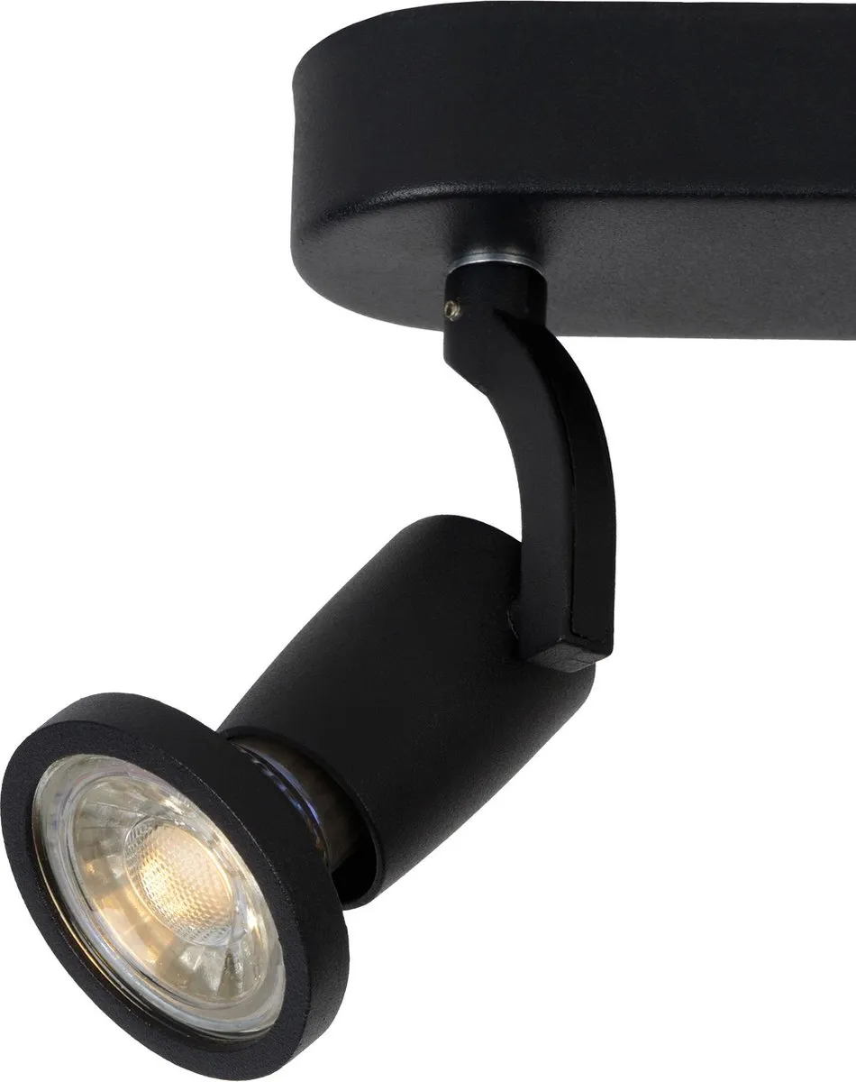 Lucide JASTER-LED Plafondspot GU10 2x5W 2700K - Zwart