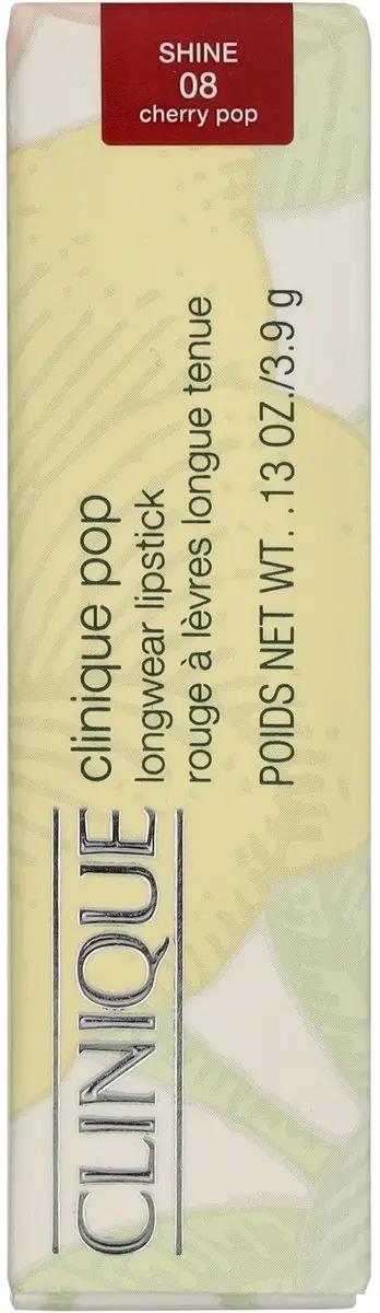 Clinique Pop Longwear Shine Lipstick 08 Cherry Pop - 3.9ml