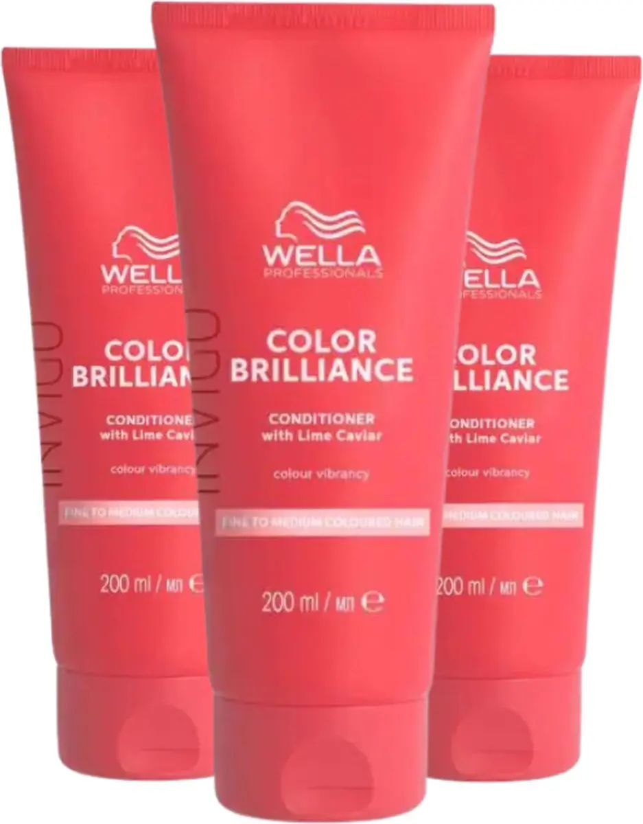 Wella Professionals Invigo Color Brilliance Conditioner 3x200ml