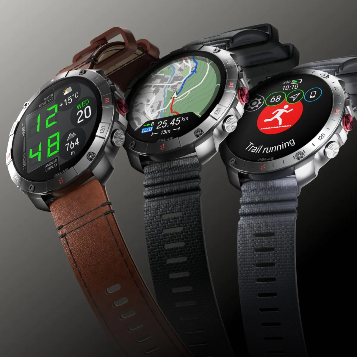 Polar Grit X2 Pro Smartwatch - 48mm - Titanium/Brons/Zwart