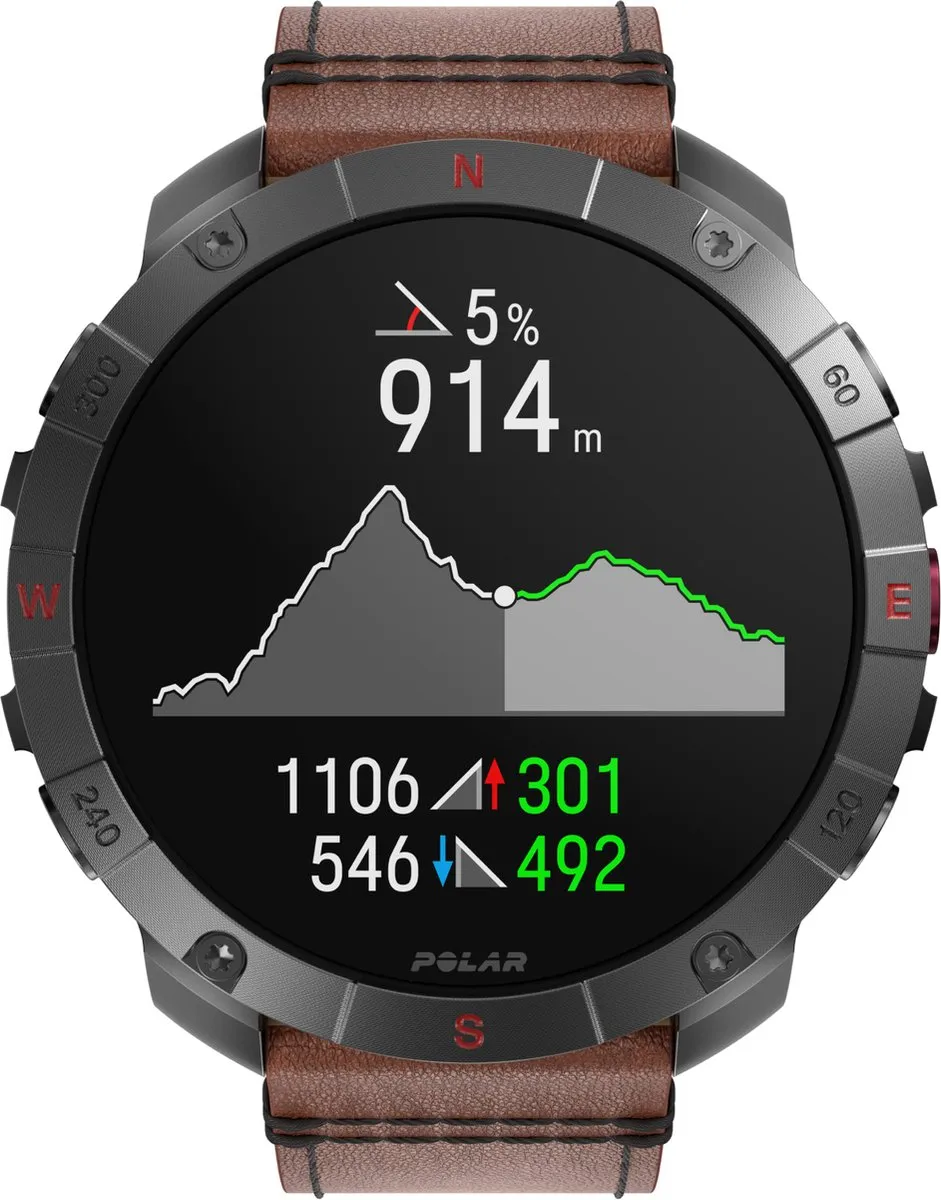 Polar Grit X2 Pro Smartwatch - 48mm - Titanium/Brons/Zwart