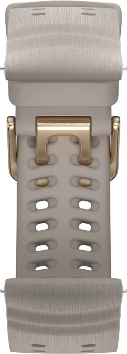 Polar Sport Horlogeband 22mm Siliconen Greige/Goud