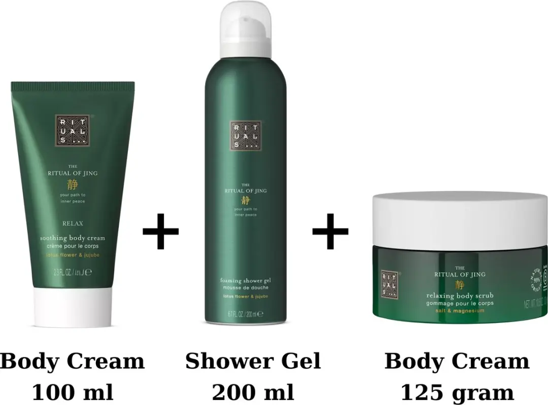 Rituals Jing Shower Gel Body Cream Scrub