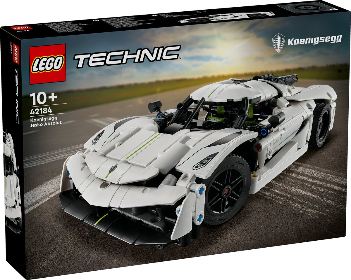 LEGO Koenigsegg Jesko Absolut witte hypercar - 42184