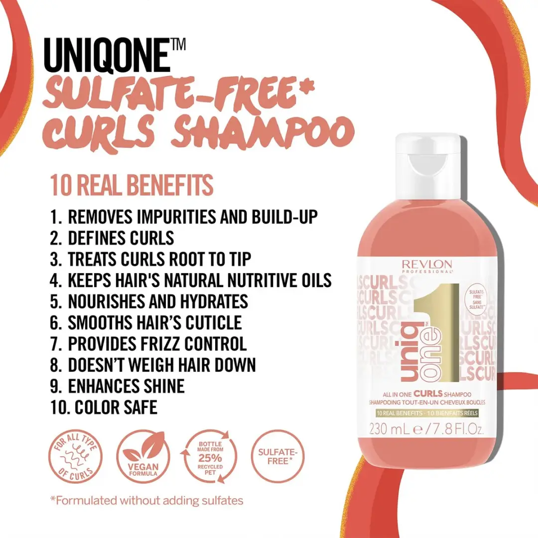 Revlon Uniq One Curls Shampoo 230ml