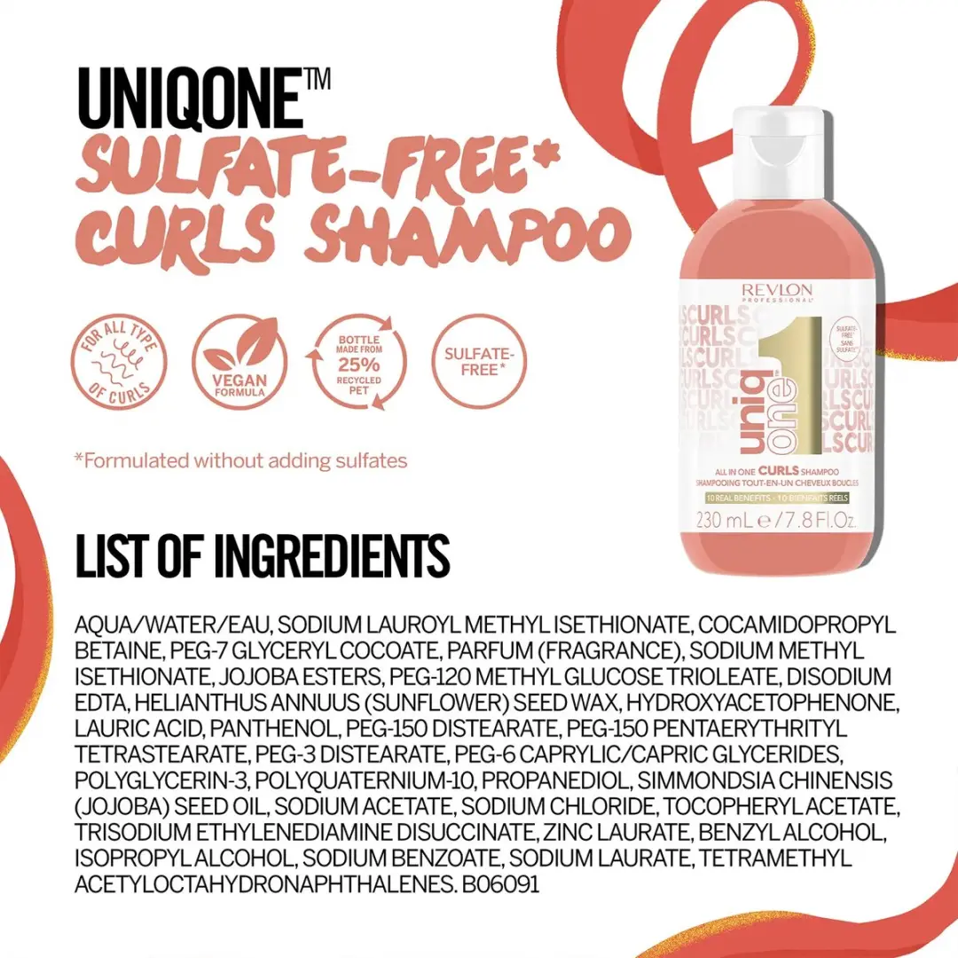 Revlon Uniq One Curls Shampoo 230ml - afbeelding 6 van 6