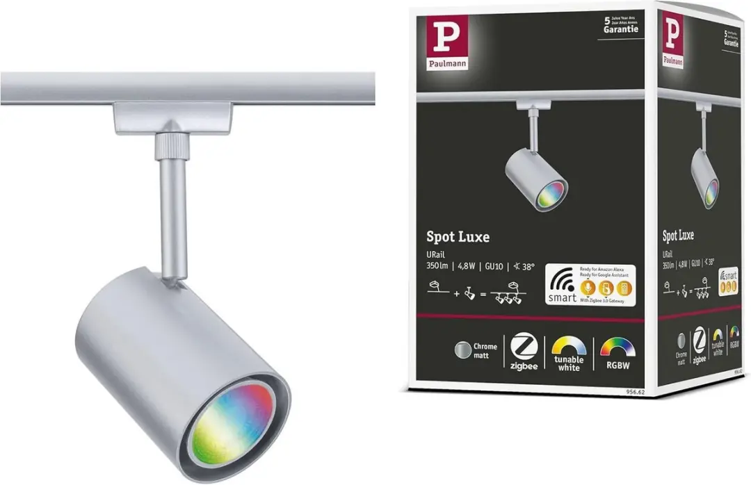 Paulmann URail Track Spotlight Luxe RGBW GU10 4.8W
