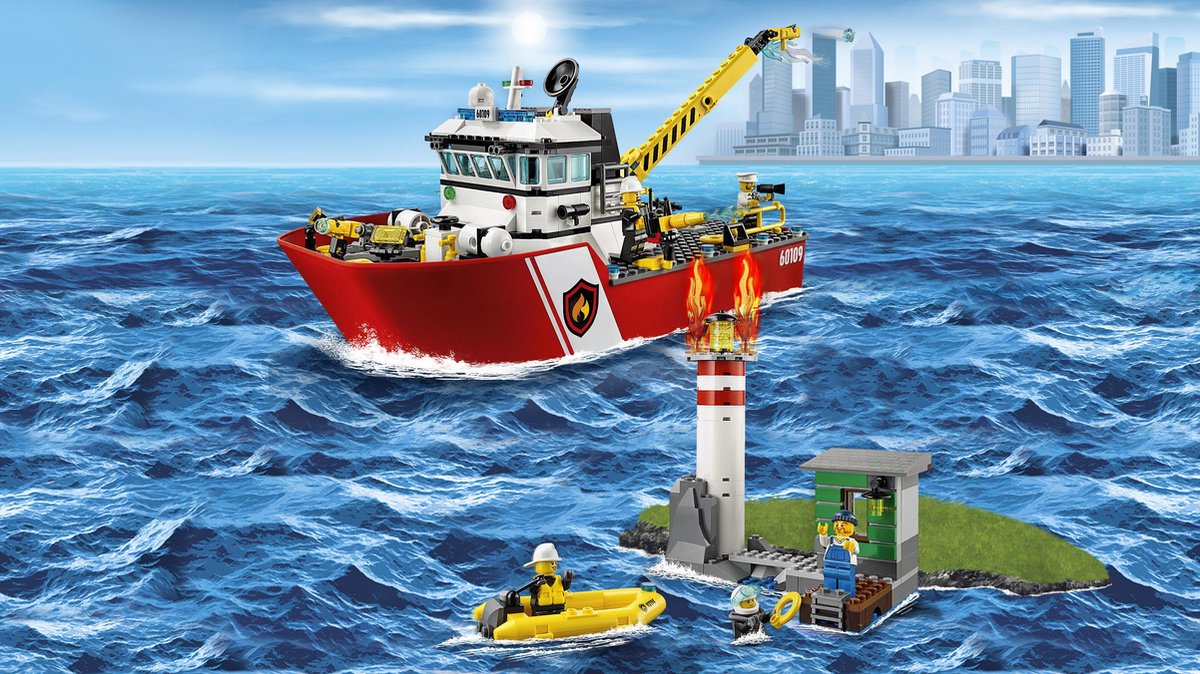 LEGO City Brandweerboot - 60109