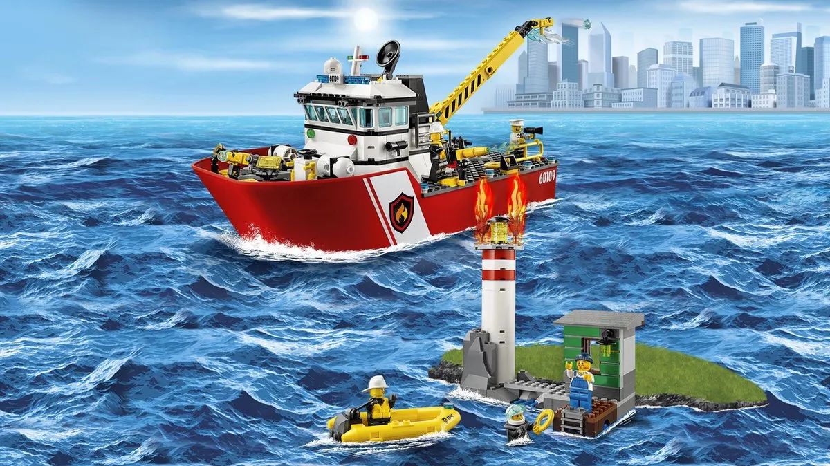 LEGO City Brandweerboot 60109 - 412 Stukken - afbeelding 3 van 6