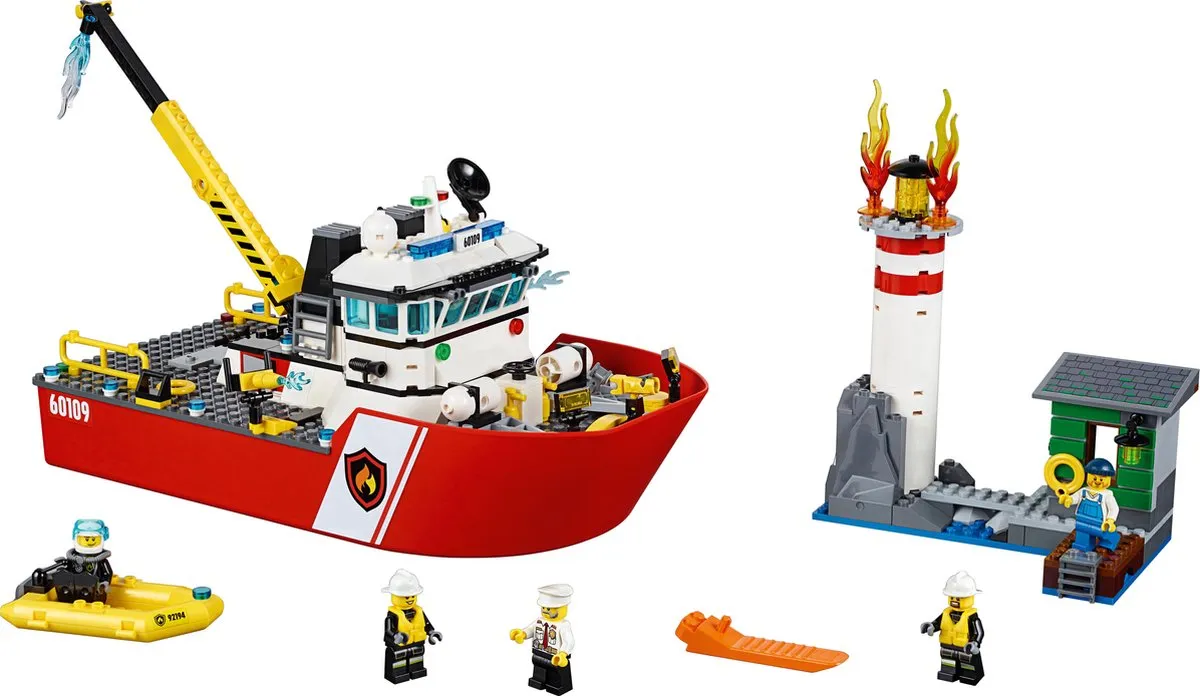 LEGO City Brandweerboot 60109 - 412 Stukken - afbeelding 2 van 6