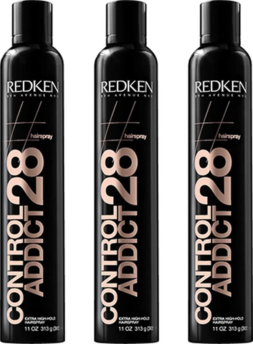 Redken Control Addict Extra High-Hold Haarspray - 3x 400g