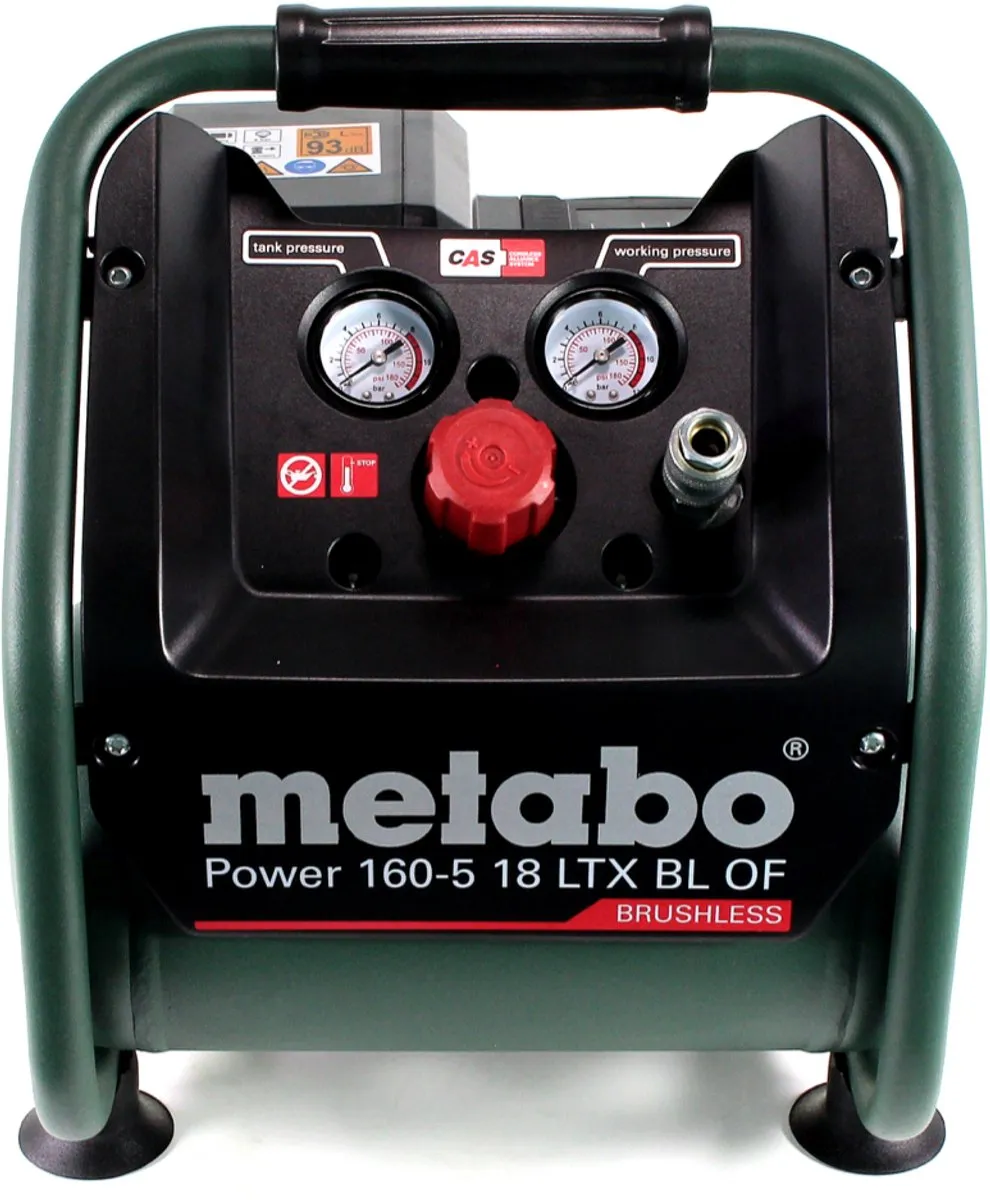 Metabo Power 160-5 18 LTX BL OF Compressor - 8,0 bar - 5L - 1x LiHD 8,0Ah