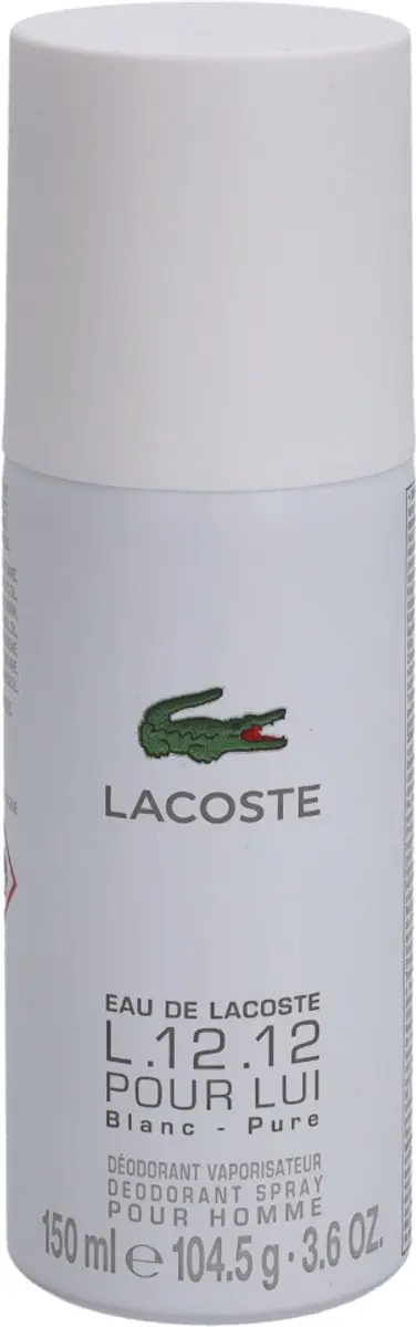 Lacoste L.12.12 Deo Spray 150ml - Wit