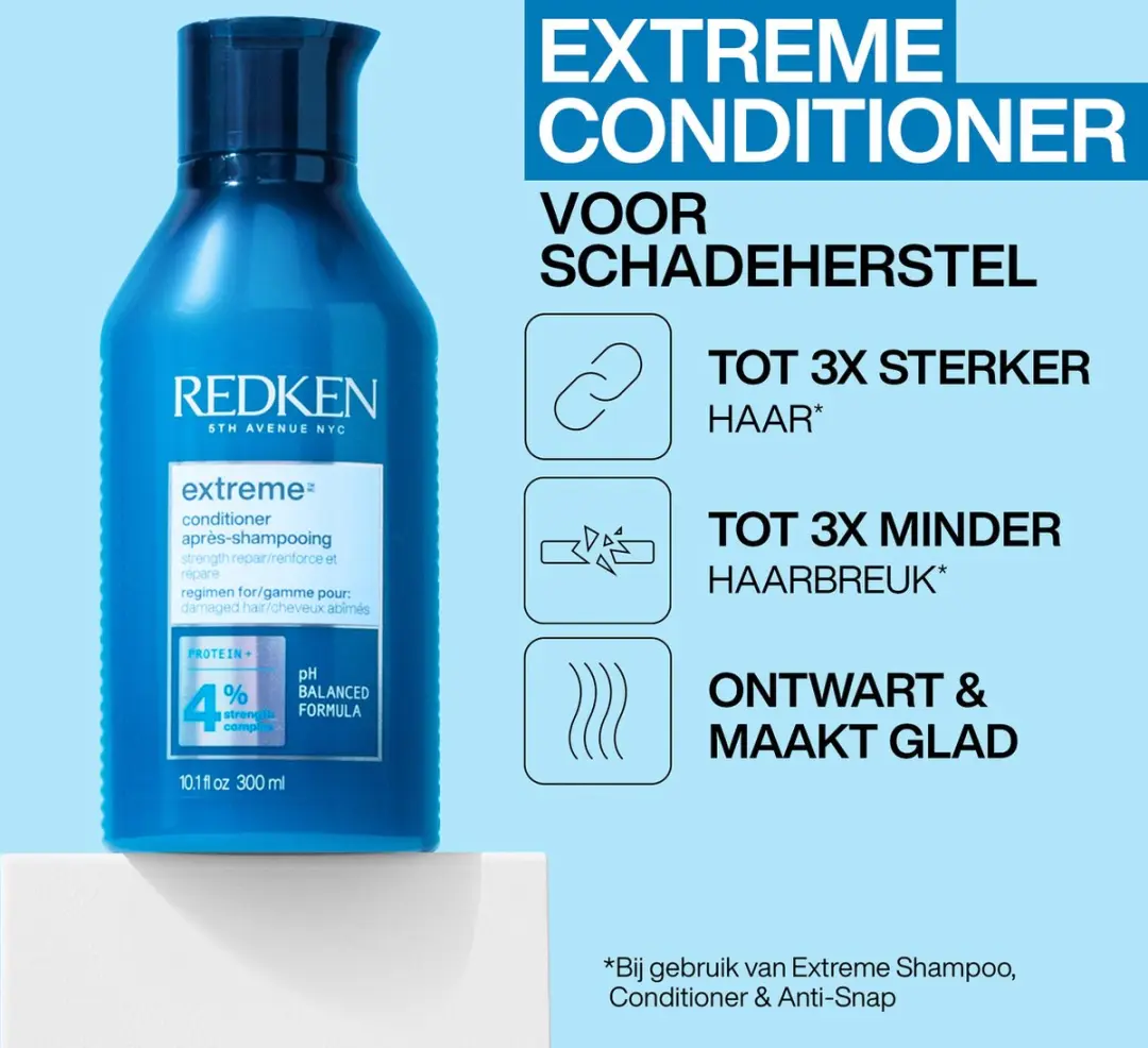 Redken Extreme Shampoo & Conditioner 600ml - Gekleurd haar