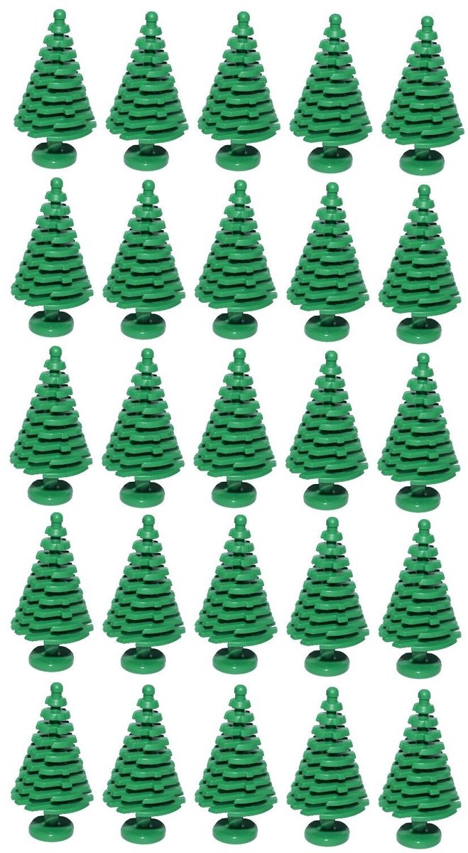 LEGO 3499 - 25x Small Spruce Tree / 25x Kleine Sparrenboom (Bulk Bricks)