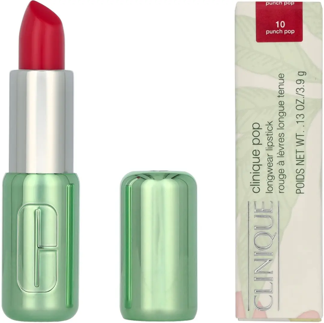 Clinique Pop Longwear Shine Lipstick 10 Punch Pop - 3.9ml