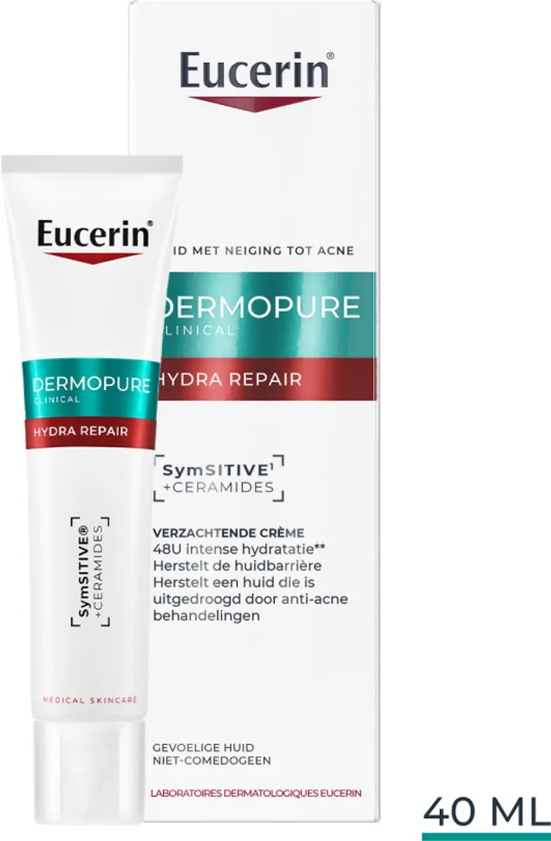 Eucerin DermoPure Clinical Hydra Repair Verzachtende Crème 40ml