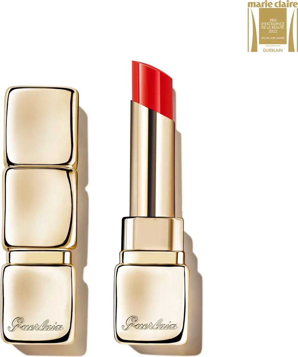 Guerlain Kisskiss Shine Bloom Lippenstift 775 Poppy Kiss - 3.2g - afbeelding 6 van 6