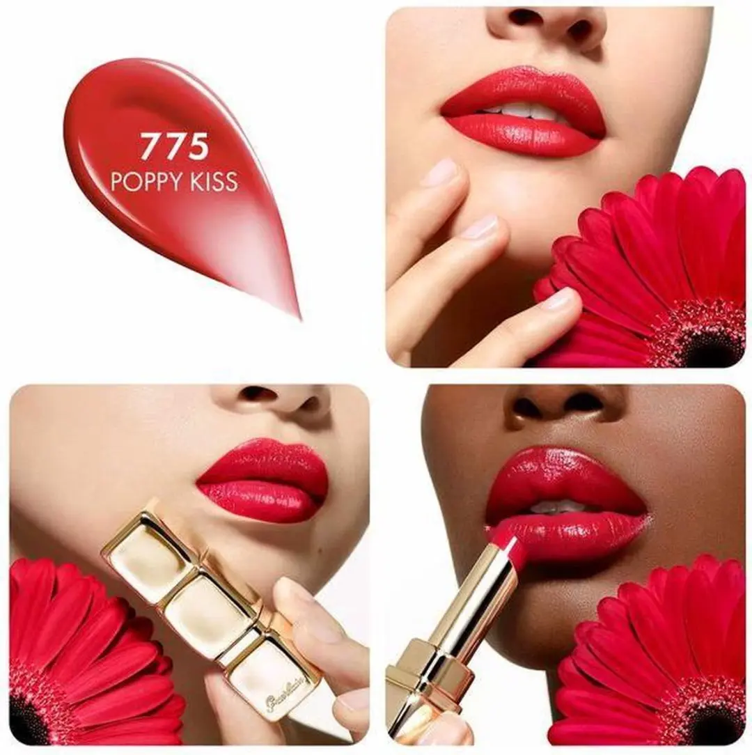 Guerlain Kisskiss Shine Bloom Lippenstift 775 Poppy Kiss - 3.2g