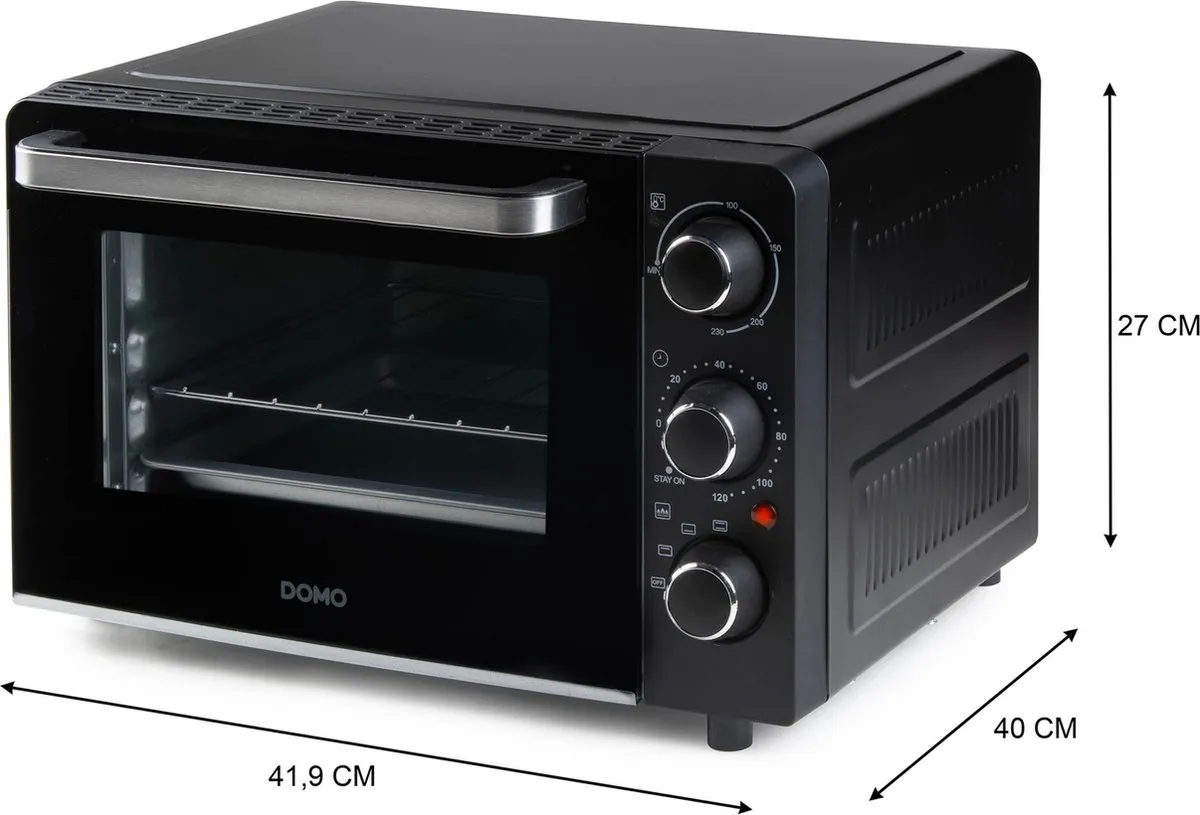 Domo DO807GO Mini Oven 20L - 1300W - Zwart