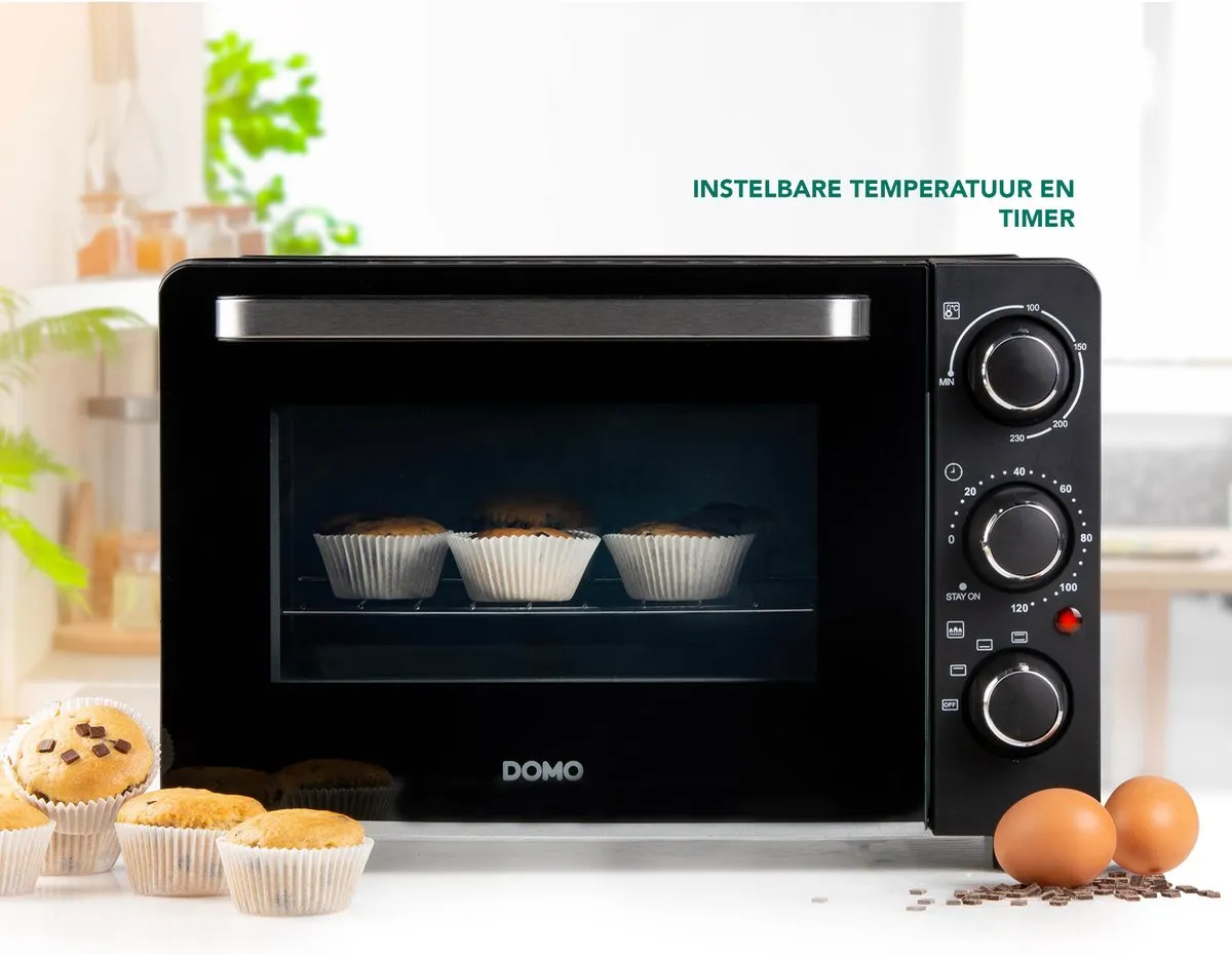 Domo DO807GO Mini Oven 20L - 1300W - Zwart